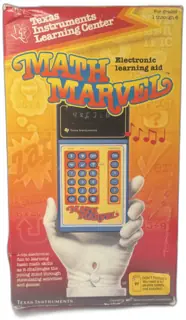 Texas Instruments Math Marvel Electronic Learning Aid 1976 with Box & Activity Book