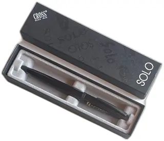 Cross SOLO Informix Promotional Black Ballpoint Pen With Gift Box Vintage 1994