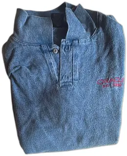 Vintage Oracle Rdb DBMS Blue Cotton Sweatshirt USA Size 3 See The World Promo