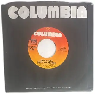 Billy Joel 45 RPM Vinyl Single Dont Ask Me Why CEtait Toi Columbia 1-11331 1980