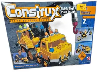1996 Mattel Construx Action Building System Earth Haulers 15543 Complete Set