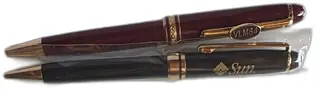 Sun Microsystems Black Gold Executive Ballpoint Pen Set With VLM64 Burgundy Pen Vinta