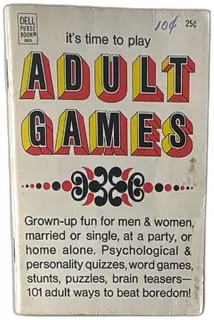 Dell Purse Book 0025 Its Time To Play Adult Games 1963 Vintage Paperback Party Book