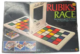 1982 Ideal Rubik's Race Board Game Complete with Box