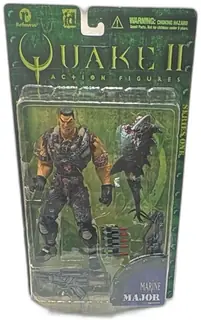 Quake II Marine Major Barracuda Shark Action Figure 1998 ReSaurus Series One