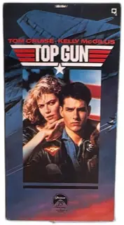 Top Gun 1987 Paramount Pictures VHS Tape Tom Cruise Kelly McGillis PG Classic