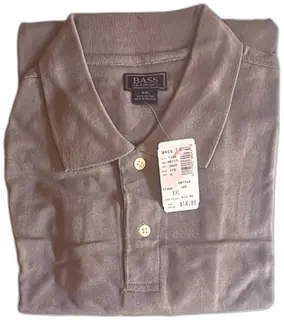 GH Bass Co Mens Polo Shirt XXL Stone Gray 100 Percent Cotton New With Tags