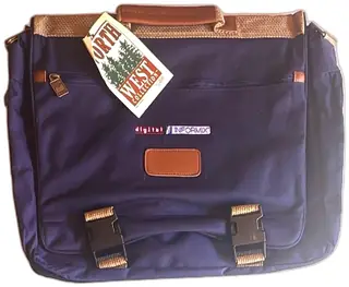 Digital Informix Northwest Collection Navy Blue Laptop Messenger Bag Made In Indonesi