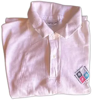 Print Ons XL White Polo Shirt Technology Maintenance Service Embroidered Logo USA