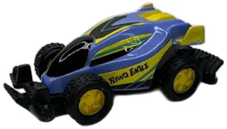 Flying Eagle GLX 03 Mini 4WD Toy Car Blue Yellow Plastic Off-Road Racer