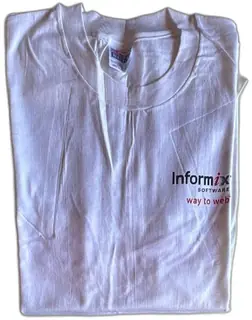 Vintage Informix Software Racing Promo T Shirt Hanes Beefy T XL White Unused