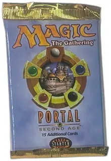 Magic The Gathering Portal Second Age Booster Pack 15 Cards Sealed 1998 MTG