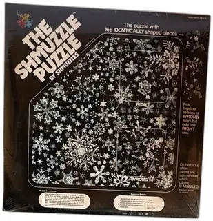 Shmuzzles The Shmuzzle Puzzle Snowflakes 1981 Sealed 168 Piece Identical Shape