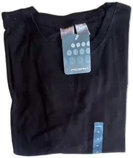 ProSpirit Mens Black T Shirt XL 100 Percent Cotton Ebony NWT Target 2002 Vintage