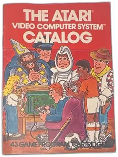 Atari Video Computer System Catalog 43 Game Program Cartridges 1981 Warner Vintage