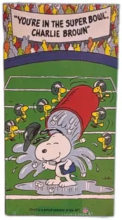 Youre In The Super Bowl Charlie Brown VHS Peanuts Shell NFL Promo Sealed 1994