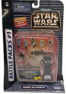 Star Wars Micro Machines Action Fleet Battle Packs 1 Rebel Alliance 1996 New