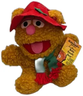 1988 McDonalds Jim Henson Baby Fozzie Bear Plush Muppet Babies Tag Vintage