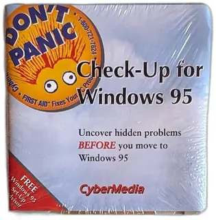 CyberMedia Check Up For Windows 95 Sealed Floppy Disk Promo Vintage PC Software