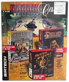 Sirtech Trophy Case PC Game Box Set Jagged Alliance Realms Arkania Druid 1996