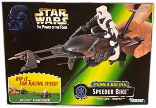Star Wars Power Of The Force Speeder Bike With Scout Trooper Kenner 1997 New