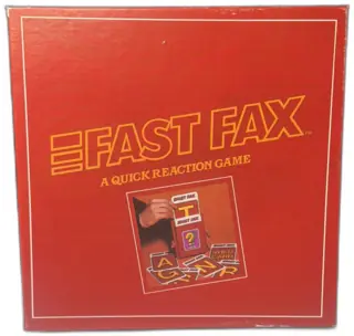 Fast Fax Quick Reaction Board Game 1986 The Games Gang Complete