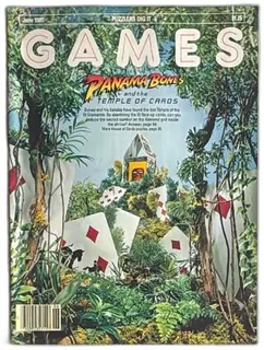 Games Magazine June 1985 Panama Bones Temple Of Cards Puzzles Complete