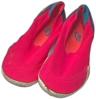 Vintage Nike Aquagear Water Shoes Pink Mesh Size 12 Slip On Rubber Sole