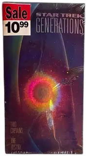 Star Trek Generations Sealed VHS Hologram Cover 1995 Paramount New Collectible