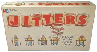 Jitters Word Game 1986 Milton Bradley Complete Vintage Board Game 4711