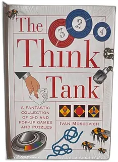 The Think Tank Ivan Moscovich 3D Pop Up Games And Puzzles Hardcover Sealed New