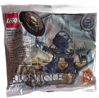 LEGO Bionicle Maku 3 McDonalds Happy Meal Toy 2001 Sealed Polybag Blue