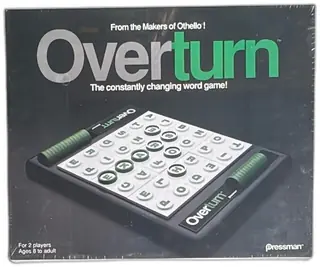 Overturn Word Game 1991 Pressman Othello Deluxe Sealed Vintage Board Game