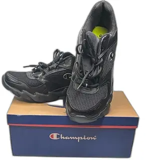 Champion Activelite Men’s Size 13 Black Mesh Leather Athletic Sneakers New