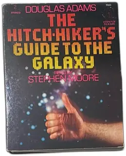 1981 Hitchhiker's Guide To The Galaxy Cassette Box Set Read By Stephen Moore