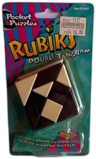 Rubiks Double Tangram Pocket Puzzles 1998 OddzOn Factory Sealed Vintage