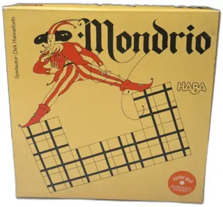 Mondrio HABA Board Game Dirk Hanneforth Vintage 24 Wood Tiles Germany 2499