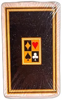 Western Publishing Co Bridge Playing Cards New Sealed Vintage Deck 1970s Black Gold