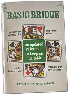 Basic Bridge 1973 Dell Purse Book Joshua M Rabach Vintage Card Game Reference