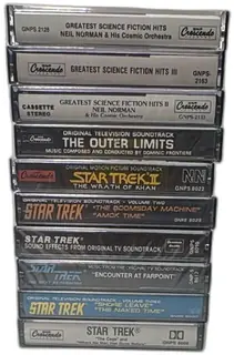Lot 10 Star Trek And Sci-Fi Soundtrack Cassette Tapes GNP Crescendo Sealed