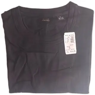 GH Bass Co Black Corduroy Long Sleeve Men Shirt XL New With Tags Cotton Rayon