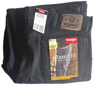 Wrangler Hero Relaxed Fit Jeans Black 38x32 Authentic Men’s Denim New with Tags