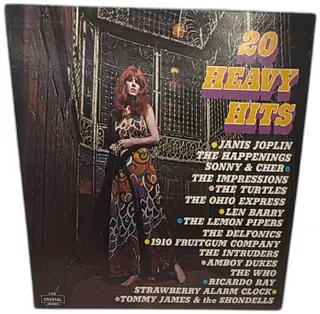 20 Heavy Hits LP Vinyl Compilation Janis Joplin Sonny and Cher Crystal S-600 Adam Pro
