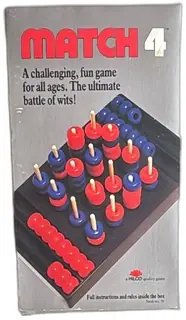 Hilco Match 4 3D Strategy Game 1987 Complete Vintage Board Game Rare