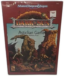 Advanced Dungeons Dragons Dark Sun Asticlian Gambit DSQ3 2nd Edition 1992 TSR