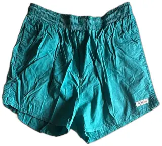 Vintage Jockey Summer Shades Turquoise Swim Trunks Large 100 Percent Cotton Mesh Lini