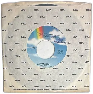 Jimmy Buffett 1977 Margaritaville Changes In Latitudes MCA 7 Inch Vinyl 45 RPM Single