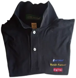 Vintage Outer Banks Informix Digital Worlds Fastest Promo Polo Shirt Black XL USA