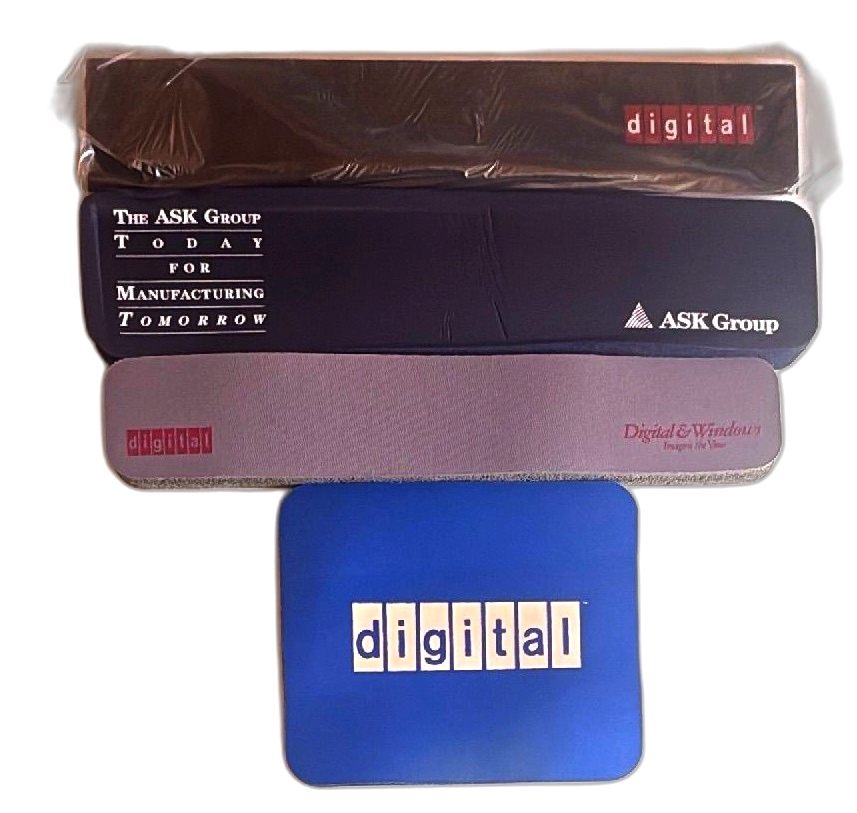 Rare Vintage Digital Equipment Corporation Mouse Pad And Wrist Rest Lot Dec Ask Group Promo — photo 1 of 4