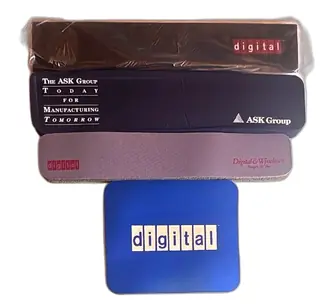 Vintage Digital Equipment Corporation Mouse Pad And Wrist Rest Lot DEC ASK Group Prom
